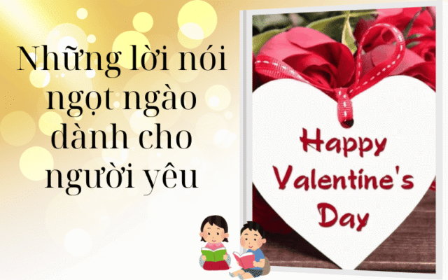 Những lời nói ngọt ngào dành cho người yêu