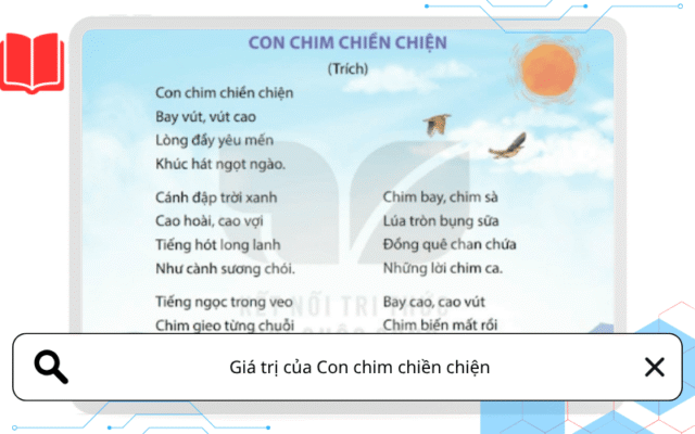 Giá trị của Con chim chiền chiện trong chương trình học và trong đời sống