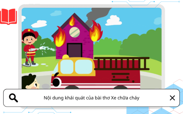 Nội dung khái quát của bài thơ Xe chữa cháy