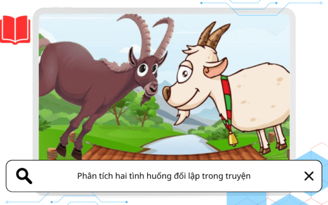 Phân tích hai tình huống đối lập trong truyện