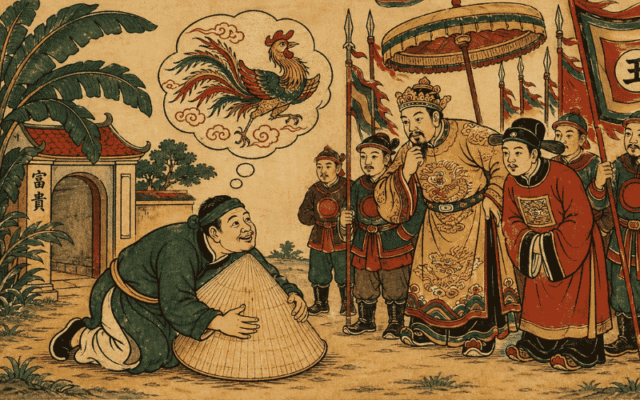 Trò bờ sông, trò phượng hoàng đất và giây phút lớp vỏ tự phụ vỡ tung