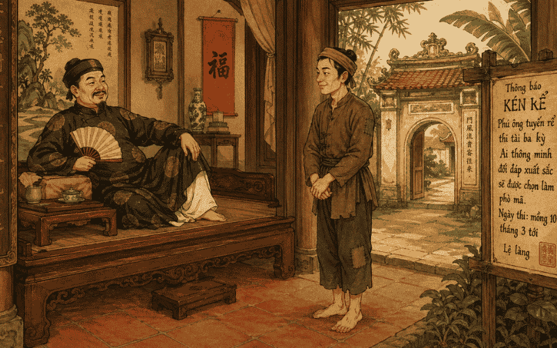 Giận mày tao ở với ai: Câu chuyện kén rể hóm hỉnh mà sâu cay về trí khôn dân gian