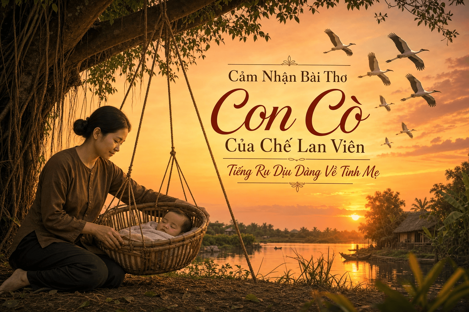 Cảm Nhận Bài Thơ Con Cò Của Chế Lan Viên – Tiếng Ru Dịu Dàng Về Tình Mẹ